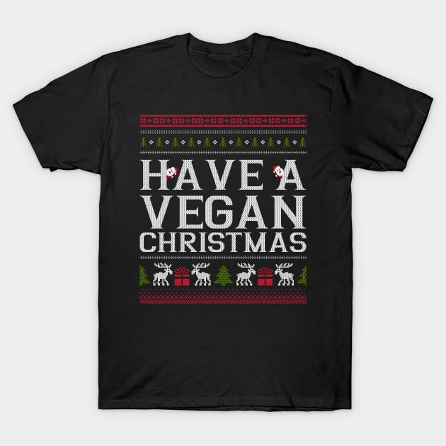 Have a Merry Vegan Christmas, Vegan Gifts 2023, 2024, Vegan Christmas Gifts T-Shirt by KindWanderer